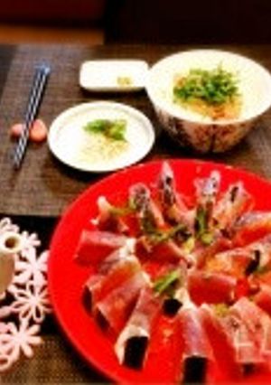 水ナスと生ハムのカルパッチョ-レシピのメイン写真