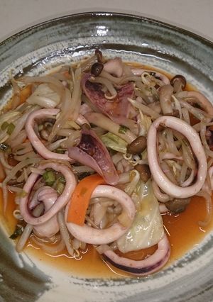 旨辛!イカバター炒め-レシピのメイン写真