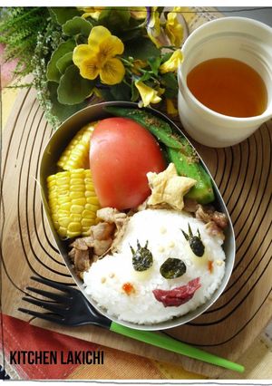 「モンチッチ」のキャラ弁♪-レシピのメイン写真