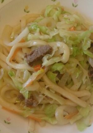 ☆簡単ミートローフリメイク→焼きうどん-レシピのメイン写真