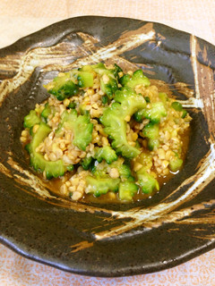 ゴーヤ&納豆の麻婆風♪-レシピのメイン写真