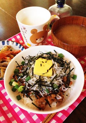 しらす納豆バターご飯！-レシピのメイン写真