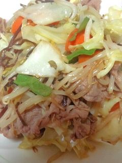 簡単!塩昆布で♪バター肉野菜炒め♡-レシピのメイン写真