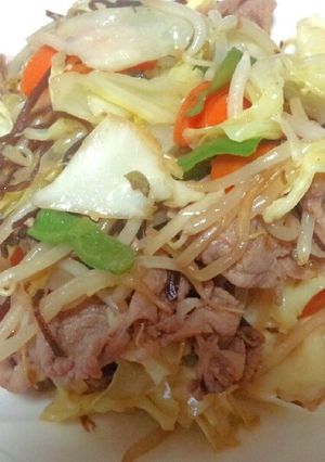 簡単！塩昆布で♪バター肉野菜炒め♡-レシピのメイン写真