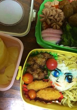 ありのままの　アナと雪の女王キャラ弁-レシピのメイン写真