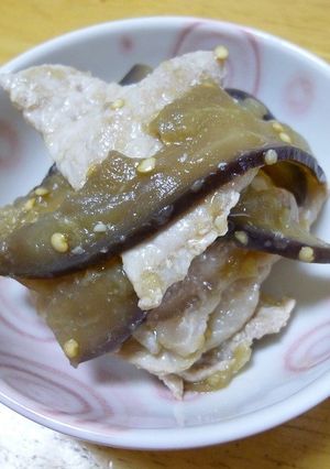 豚茄子no味噌ショウガ炒め-レシピのメイン写真