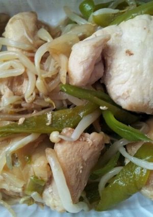 鶏肉ピーマンの焼き肉タレ炒め-レシピのメイン写真