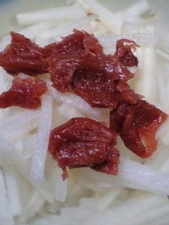 生大根の梅干し合え-レシピのメイン写真