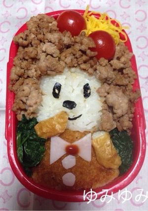 おめかしモンチッチ弁当-レシピのメイン写真
