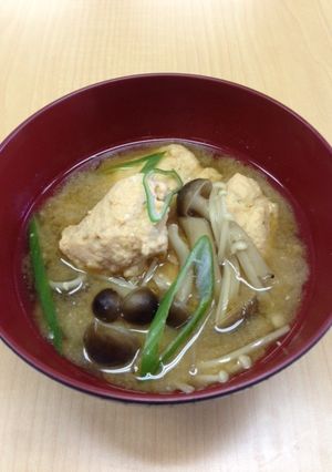 鮭のつみれときのこのみそ汁-レシピのメイン写真