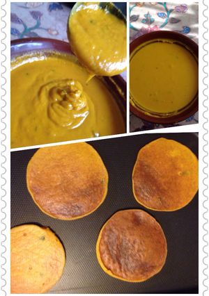 栄養満点！かぼちゃホットケーキ-レシピのメイン写真