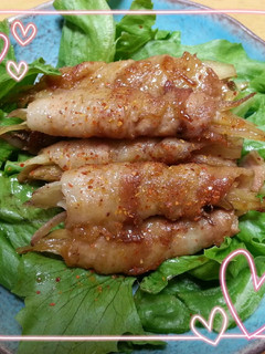 簡単!ミョウガの肉巻き♡照り焼き風味-レシピのメイン写真