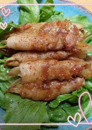 簡単！ミョウガの肉巻き♡照り焼き風味-レシピのメイン写真
