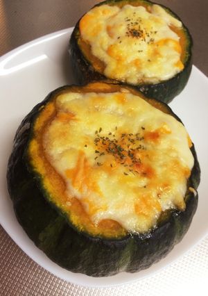 丸ごとかぼちゃのチーズ焼き-レシピのメイン写真