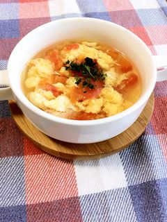 トマトとたまごのスープ-レシピのメイン写真