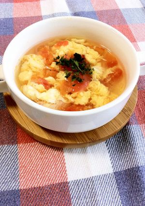 トマトとたまごのスープ-レシピのメイン写真