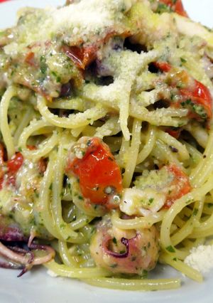 ヤリイカ★トマトの濃厚ジェノベーゼパスタ-レシピのメイン写真