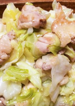 鶏肉とキャベツの塩レモンいため♪-レシピのメイン写真