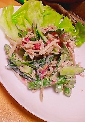 しゃきしゃき野菜のうめぇ~サラダ☆-レシピのメイン写真