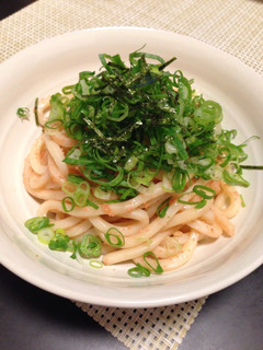 ねぎたっぷり!簡単たらこうどん-レシピのメイン写真