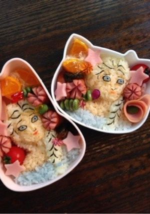 エルサ キャラ弁-レシピのメイン写真