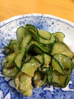 簡単!きゅうりのごま味噌和え-レシピのメイン写真