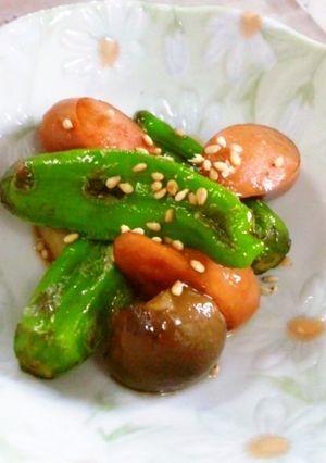 甘辛ウィニー♪お野菜も美味しく食べれるよ-レシピのメイン写真