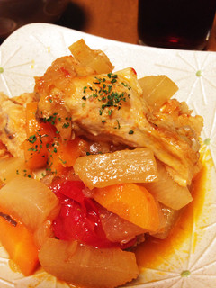 手羽元と野菜のトマト煮込み-レシピのメイン写真
