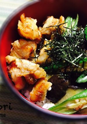 【簡単】夏野菜の焼き鳥丼♪-レシピのメイン写真