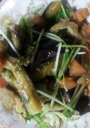 蒸し鶏とオナスと彩り野菜の冷やしうどん-レシピのメイン写真
