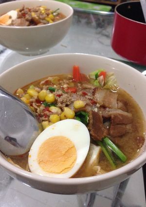 バミーでピリ辛味噌ラーメン-レシピのメイン写真