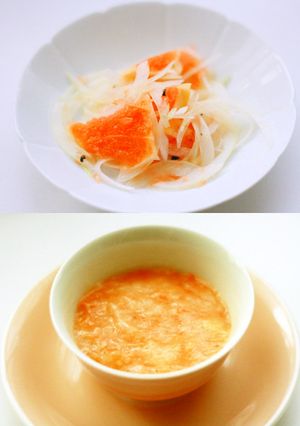 介護食・グレープフルーツ＆新玉ねぎサラダ-レシピのメイン写真