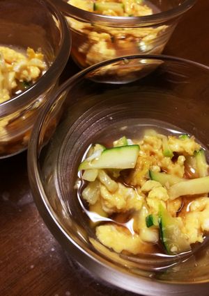簡単☆あんかけズッキーニ卵-レシピのメイン写真