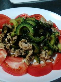 なすとゴーヤの中華炒め-レシピのメイン写真