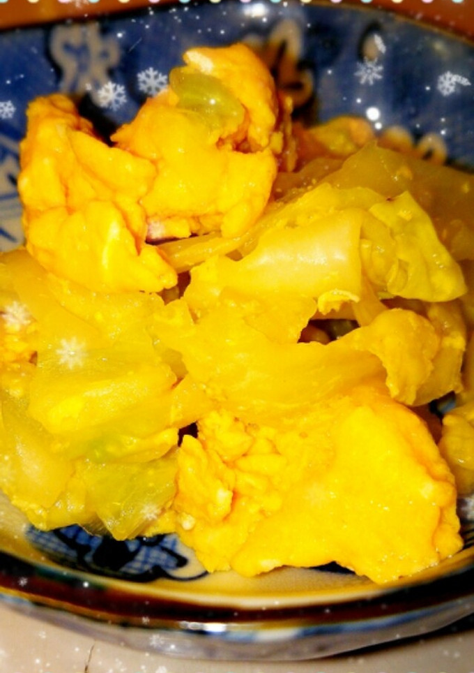 超簡単☆キャベツと卵のだし醤油炒め-レシピのメイン写真