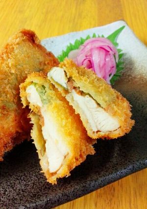 卵使いませんえん♪鶏胸肉の梅しそフライ-レシピのメイン写真