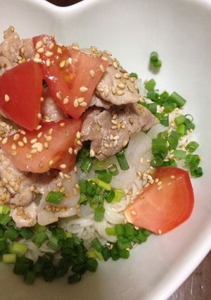 豚おろしぶっかけそうめん-レシピのメイン写真