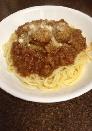 ミートボール in ミートスパゲッティ-レシピのメイン写真