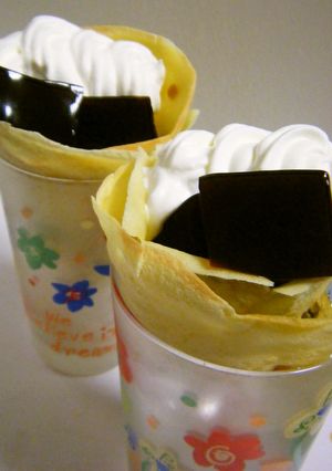 コーヒーゼリーのクレープ巻き-レシピのメイン写真