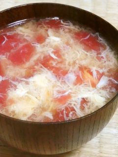 トマトと玉子のスープ-レシピのメイン写真