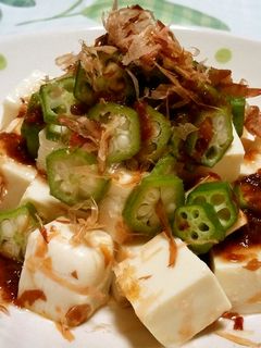 ◆オクラと豆腐の梅かつおサラダ♪◆-レシピのメイン写真