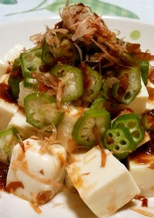 ◆オクラと豆腐の梅かつおサラダ♪◆-レシピのメイン写真
