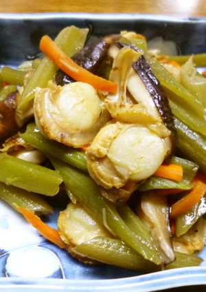 ほたてとふきの炒め煮　うま味たっぷり-レシピのメイン写真