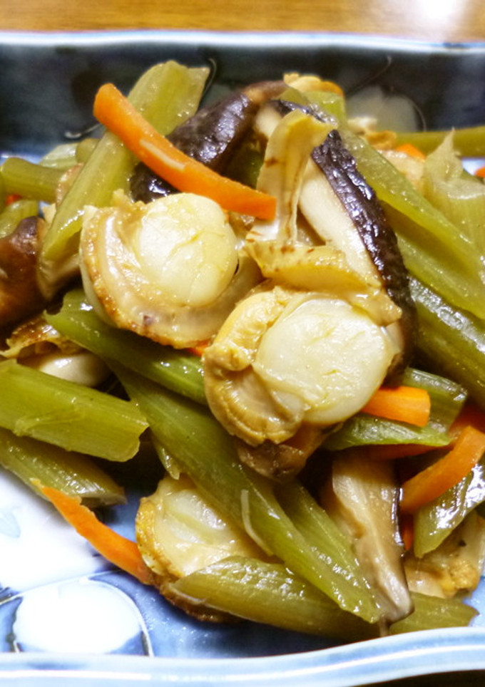 ほたてとふきの炒め煮　うま味たっぷり-レシピのメイン写真