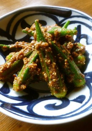 オクラの胡麻和え♪-レシピのメイン写真