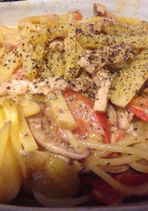 塩辛のクリームパスタ-レシピのメイン写真