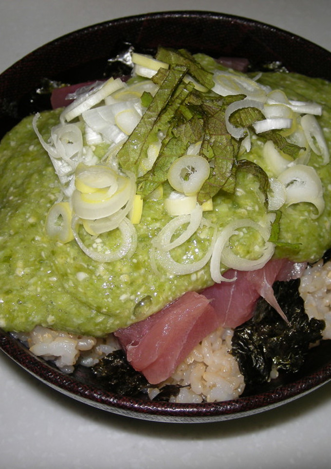 おくらで作るとろとろまぐろ丼-レシピのメイン写真