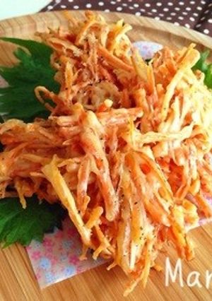 潔く✨人参好きの✨かき揚げ-レシピのメイン写真