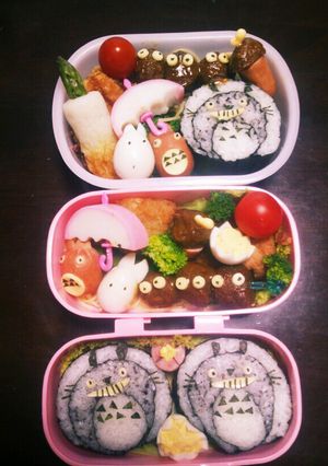 キャラ弁トトロと傘-レシピのメイン写真