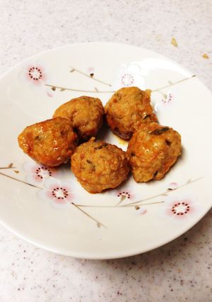 揚げないフワフワ肉団子♪お野菜入り-レシピのメイン写真
